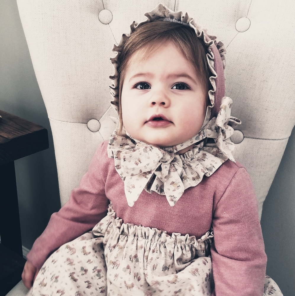 Jose Varon Dusty Pink Dress 3 Piece Set, Spain